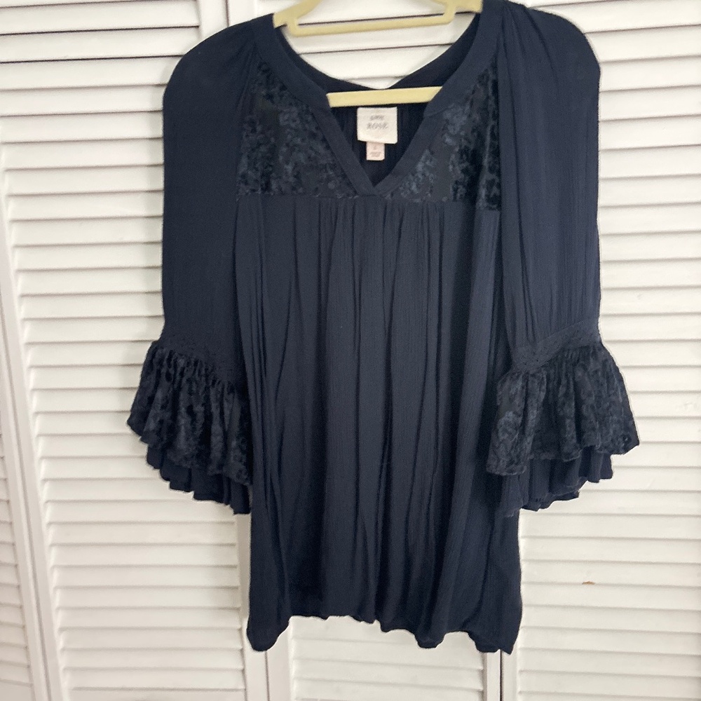 Navy blouse